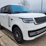 Electric 4 Door Coco Techno 60v Electric LSV With Rear Trunk - White/black